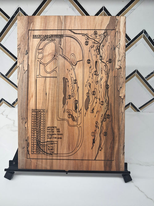 Brickyard Crossing on Spalted Maple